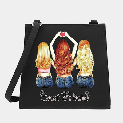 2022 Women Square Bags Shoulder Crossbody Designer Casual Friends Series Pattern Commute Tote Messenger Bag Τσάντα για αγορές