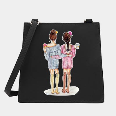 2022 Women Square Bags Shoulder Crossbody Designer Casual Friends Series Pattern Commute Tote Messenger Bag Τσάντα για αγορές