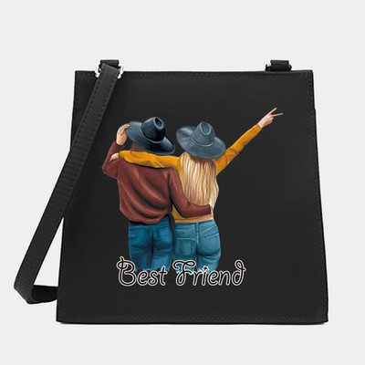 2022 Women Square Bags Shoulder Crossbody Designer Casual Friends Series Pattern Commute Tote Messenger Bag Τσάντα για αγορές