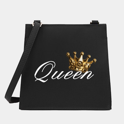 Uued naiste kandilised kotid õlakott King&Queen seeria mustrikujundaja pendelrändekott Käekott