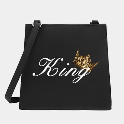 Uued naiste kandilised kotid õlakott King&Queen seeria mustrikujundaja pendelrändekott Käekott