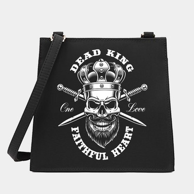 Uued naiste kandilised kotid õlakott King&Queen seeria mustrikujundaja pendelrändekott Käekott