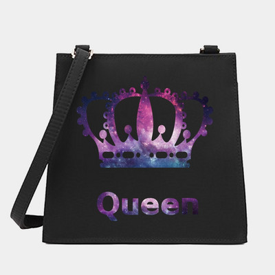 Uued naiste kandilised kotid õlakott King&Queen seeria mustrikujundaja pendelrändekott Käekott