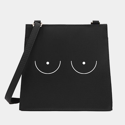 Μόδα Wild Women Shoulder Messenger Μικρές τετράγωνες τσάντες Μοντέρνα κινούμενα σχέδια Σειρά στήθους Μοτίβο Σχεδιαστής Commute Handbag Tote Purse