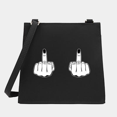 Μόδα Wild Women Shoulder Messenger Μικρές τετράγωνες τσάντες Μοντέρνα κινούμενα σχέδια Σειρά στήθους Μοτίβο Σχεδιαστής Commute Handbag Tote Purse