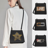 Νέες γυναικείες τετράγωνες τσάντες Shoulder Crossbody σειρά Leopard Pattern Designer Commute Tote Messenger Τσάντα Shopping Purse Τσάντα