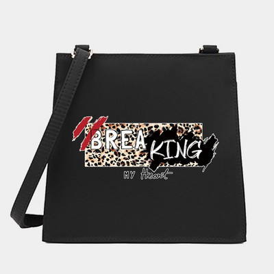 Νέες γυναικείες τετράγωνες τσάντες Shoulder Crossbody σειρά Leopard Pattern Designer Commute Tote Messenger Τσάντα Shopping Purse Τσάντα