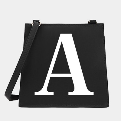 New Women Shoulder Messenger Commute Crossbody Tote Bag White Letter Σειρά Μοτίβο Σχεδιαστής Μικρές τετράγωνες τσάντες Τσάντα τσάντα