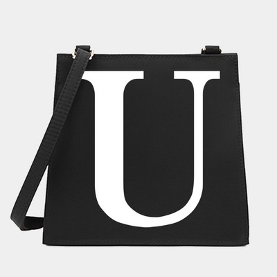New Women Shoulder Messenger Commute Crossbody Tote Bag White Letter Σειρά Μοτίβο Σχεδιαστής Μικρές τετράγωνες τσάντες Τσάντα τσάντα