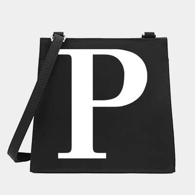 New Women Shoulder Messenger Commute Crossbody Tote Bag White Letter Σειρά Μοτίβο Σχεδιαστής Μικρές τετράγωνες τσάντες Τσάντα τσάντα