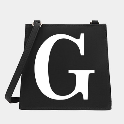 New Women Shoulder Messenger Commute Crossbody Tote Bag White Letter Σειρά Μοτίβο Σχεδιαστής Μικρές τετράγωνες τσάντες Τσάντα τσάντα