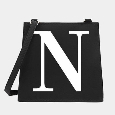 New Women Shoulder Messenger Commute Crossbody Tote Bag White Letter Σειρά Μοτίβο Σχεδιαστής Μικρές τετράγωνες τσάντες Τσάντα τσάντα