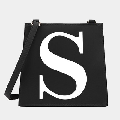 New Women Shoulder Messenger Commute Crossbody Tote Bag White Letter Σειρά Μοτίβο Σχεδιαστής Μικρές τετράγωνες τσάντες Τσάντα τσάντα