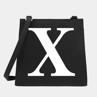 New Women Shoulder Messenger Commute Crossbody Tote Bag White Letter Σειρά Μοτίβο Σχεδιαστής Μικρές τετράγωνες τσάντες Τσάντα τσάντα