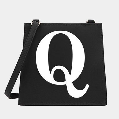 New Women Shoulder Messenger Commute Crossbody Tote Bag White Letter Σειρά Μοτίβο Σχεδιαστής Μικρές τετράγωνες τσάντες Τσάντα τσάντα