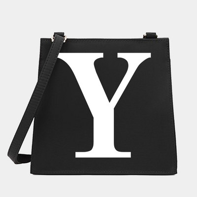 New Women Shoulder Messenger Commute Crossbody Tote Bag White Letter Σειρά Μοτίβο Σχεδιαστής Μικρές τετράγωνες τσάντες Τσάντα τσάντα