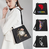 Uued naiste kandilised kotid, õlg, ristkeha, sulgede seeria mustrikujundaja, vabaaja reisimine, kandekott Messenger kott ostukäekott