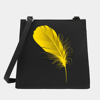 Нови дамски квадратни чанти през рамо Crossbody Feather серия Дизайнерски модели Ежедневни чанта за пътуване до работното място Пазаруване Дамска чанта