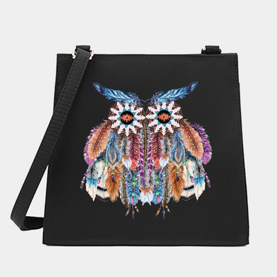 Uued naiste kandilised kotid, õlg, ristkeha, sulgede seeria mustrikujundaja, vabaaja reisimine, kandekott Messenger kott ostukäekott