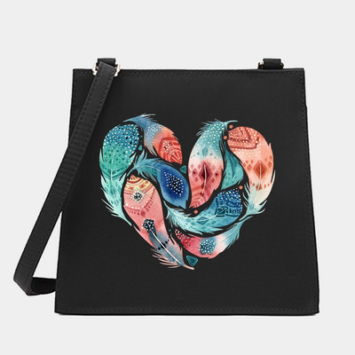 Uued naiste kandilised kotid, õlg, ristkeha, sulgede seeria mustrikujundaja, vabaaja reisimine, kandekott Messenger kott ostukäekott