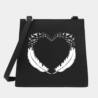 Uued naiste kandilised kotid, õlg, ristkeha, sulgede seeria mustrikujundaja, vabaaja reisimine, kandekott Messenger kott ostukäekott