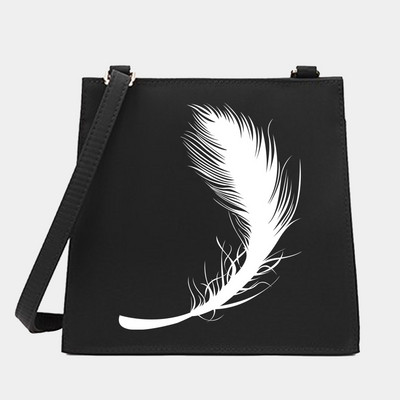 Uued naiste kandilised kotid, õlg, ristkeha, sulgede seeria mustrikujundaja, vabaaja reisimine, kandekott Messenger kott ostukäekott