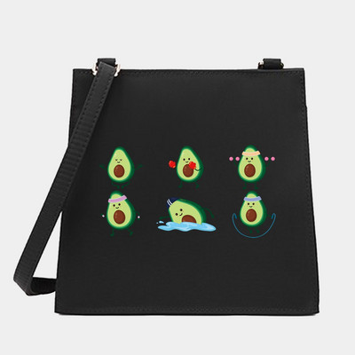 Νέα μόδα Wild Women Shoulder Messenger Μικρές τετράγωνες τσάντες Μοντέρνα σειρά αβοκάντο μοτίβο Σχεδιαστής Commute Handbag Τσάντες tote