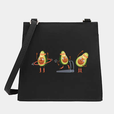 Νέα μόδα Wild Women Shoulder Messenger Μικρές τετράγωνες τσάντες Μοντέρνα σειρά αβοκάντο μοτίβο Σχεδιαστής Commute Handbag Τσάντες tote