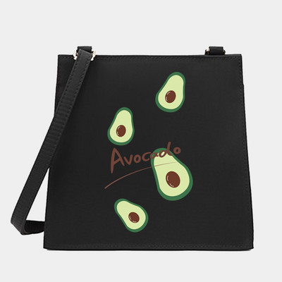 Νέα μόδα Wild Women Shoulder Messenger Μικρές τετράγωνες τσάντες Μοντέρνα σειρά αβοκάντο μοτίβο Σχεδιαστής Commute Handbag Τσάντες tote