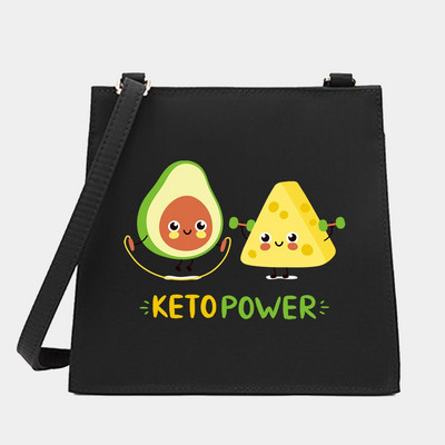 Νέα μόδα Wild Women Shoulder Messenger Μικρές τετράγωνες τσάντες Μοντέρνα σειρά αβοκάντο μοτίβο Σχεδιαστής Commute Handbag Τσάντες tote