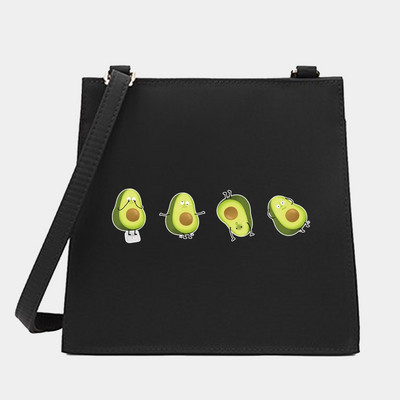 Νέα μόδα Wild Women Shoulder Messenger Μικρές τετράγωνες τσάντες Μοντέρνα σειρά αβοκάντο μοτίβο Σχεδιαστής Commute Handbag Τσάντες tote