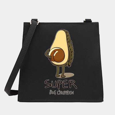 Νέα μόδα Wild Women Shoulder Messenger Μικρές τετράγωνες τσάντες Μοντέρνα σειρά αβοκάντο μοτίβο Σχεδιαστής Commute Handbag Τσάντες tote