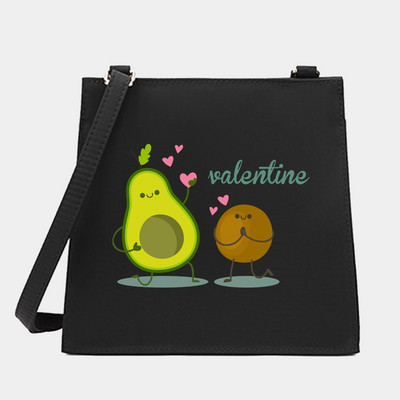 Νέα μόδα Wild Women Shoulder Messenger Μικρές τετράγωνες τσάντες Μοντέρνα σειρά αβοκάντο μοτίβο Σχεδιαστής Commute Handbag Τσάντες tote