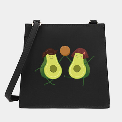 Νέα μόδα Wild Women Shoulder Messenger Μικρές τετράγωνες τσάντες Μοντέρνα σειρά αβοκάντο μοτίβο Σχεδιαστής Commute Handbag Τσάντες tote