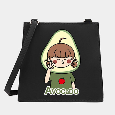 Νέα μόδα Wild Women Shoulder Messenger Μικρές τετράγωνες τσάντες Μοντέρνα σειρά αβοκάντο μοτίβο Σχεδιαστής Commute Handbag Τσάντες tote