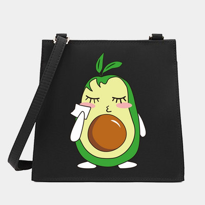 Νέα μόδα Wild Women Shoulder Messenger Μικρές τετράγωνες τσάντες Μοντέρνα σειρά αβοκάντο μοτίβο Σχεδιαστής Commute Handbag Τσάντες tote