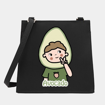Νέα μόδα Wild Women Shoulder Messenger Μικρές τετράγωνες τσάντες Μοντέρνα σειρά αβοκάντο μοτίβο Σχεδιαστής Commute Handbag Τσάντες tote