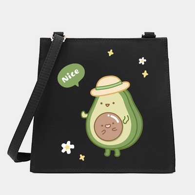 Νέα μόδα Wild Women Shoulder Messenger Μικρές τετράγωνες τσάντες Μοντέρνα σειρά αβοκάντο μοτίβο Σχεδιαστής Commute Handbag Τσάντες tote