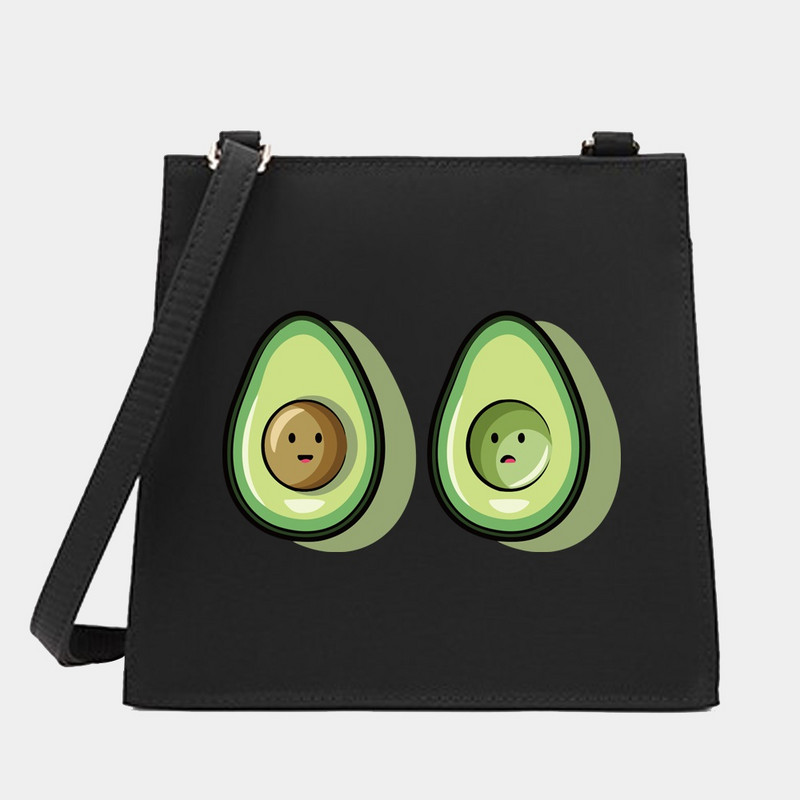 Νέα μόδα Wild Women Shoulder Messenger Μικρές τετράγωνες τσάντες Μοντέρνα σειρά αβοκάντο μοτίβο Σχεδιαστής Commute Handbag Τσάντες tote