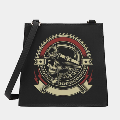 Γυναικεία Shoulder Messenger Πορτοφόλι για αγορές Τσάντα σχεδιαστή Μικρές τετράγωνες τσάντες Skull Series Pattern Crossbody Tote Bag