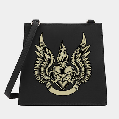 Γυναικεία Shoulder Messenger Πορτοφόλι για αγορές Τσάντα σχεδιαστή Μικρές τετράγωνες τσάντες Skull Series Pattern Crossbody Tote Bag