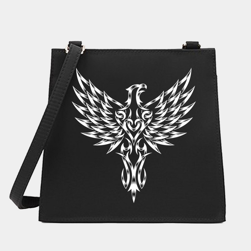 Γυναικεία Shoulder Messenger Πορτοφόλι για αγορές Τσάντα σχεδιαστή Μικρές τετράγωνες τσάντες Skull Series Pattern Crossbody Tote Bag