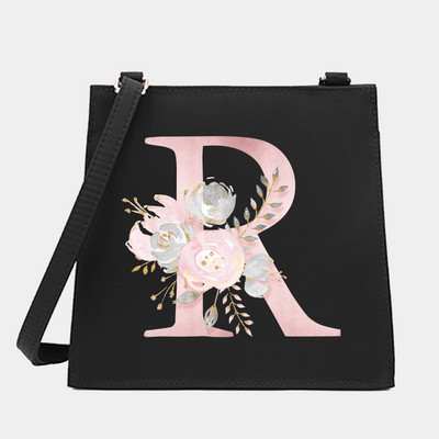 Γυναικεία Shoulder Messenger Μικρές τετράγωνες τσάντες Flower Letter Σειρά Μοτίβο Commute Tote Bag Designer Crossbody Τσάντα για αγορές