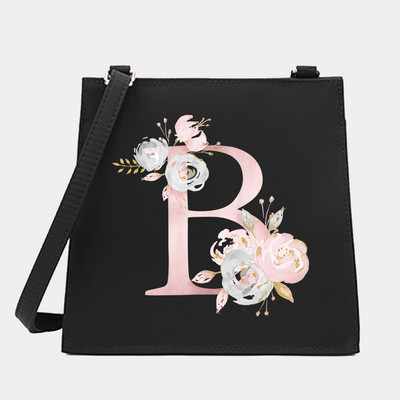 Γυναικεία Shoulder Messenger Μικρές τετράγωνες τσάντες Flower Letter Σειρά Μοτίβο Commute Tote Bag Designer Crossbody Τσάντα για αγορές
