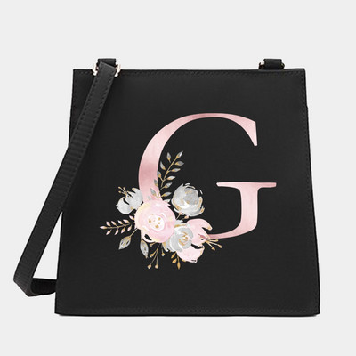 Γυναικεία Shoulder Messenger Μικρές τετράγωνες τσάντες Flower Letter Σειρά Μοτίβο Commute Tote Bag Designer Crossbody Τσάντα για αγορές