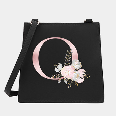 Γυναικεία Shoulder Messenger Μικρές τετράγωνες τσάντες Flower Letter Σειρά Μοτίβο Commute Tote Bag Designer Crossbody Τσάντα για αγορές