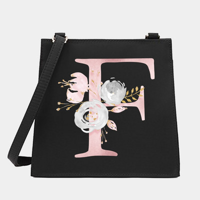 Γυναικεία Shoulder Messenger Μικρές τετράγωνες τσάντες Flower Letter Σειρά Μοτίβο Commute Tote Bag Designer Crossbody Τσάντα για αγορές