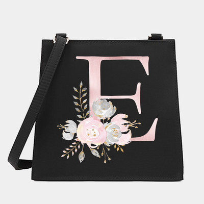Γυναικεία Shoulder Messenger Μικρές τετράγωνες τσάντες Flower Letter Σειρά Μοτίβο Commute Tote Bag Designer Crossbody Τσάντα για αγορές
