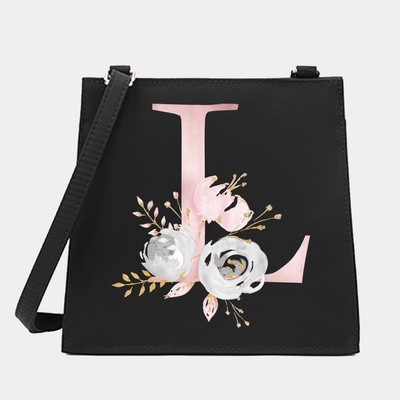 Γυναικεία Shoulder Messenger Μικρές τετράγωνες τσάντες Flower Letter Σειρά Μοτίβο Commute Tote Bag Designer Crossbody Τσάντα για αγορές