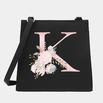 Γυναικεία Shoulder Messenger Μικρές τετράγωνες τσάντες Flower Letter Σειρά Μοτίβο Commute Tote Bag Designer Crossbody Τσάντα για αγορές